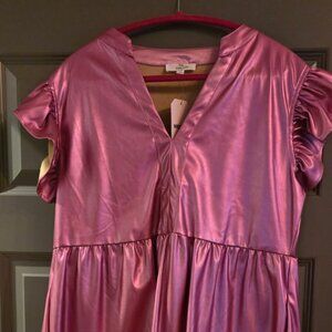 Adorable Faux Leather Party Dress